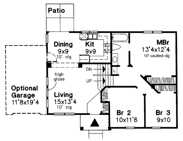 Architectural House Design - Contemporary Floor Plan - Main Floor Plan #320-758
