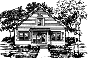 Ranch Exterior - Front Elevation Plan #30-230