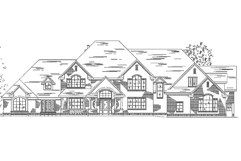 Home Plan - Exterior - Front Elevation 3 for Traditional House Plan #945-62 - 7 bed, 3 bath