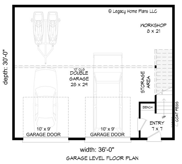 House Plan Design - Contemporary Floor Plan - Main Floor Plan #932-763