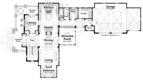 Architectural House Design - Craftsman Floor Plan - Main Floor Plan #928-239