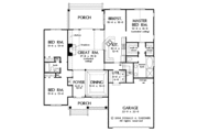 Craftsman Style House Plan - 3 Beds 2 Baths 1965 Sq/Ft Plan #929-721 