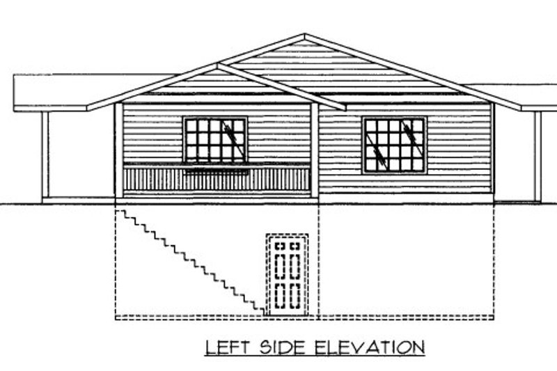 Home Plan - Exterior - Other Elevation for Ranch House Plan #117-615 - 3 bed, 2 bath