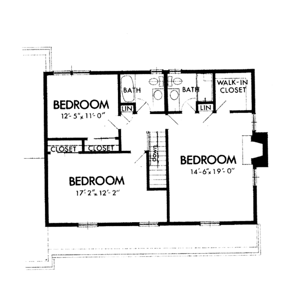 Home Plan - Prairie Floor Plan - Upper Floor Plan #320-1362