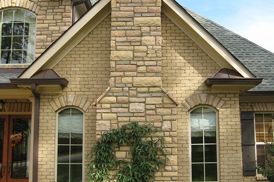 Exterior - Front Elevation 3 for Traditional House Plan #437-49 - 4 bed, 3.5 bath