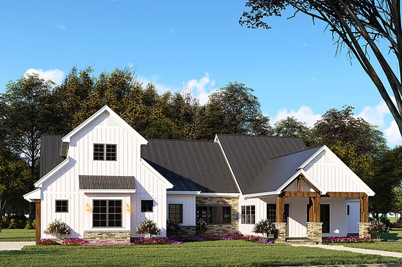 House Blueprint - Exterior - Other Elevation for Barndominium House Plan #923-130 - 3 bed, 2.5 bath
