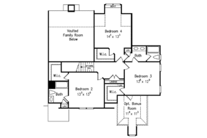 Floor Plan - Upper Floor for European House Plan #927-477 - 4 bed, 3.5 bath