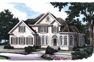 Mediterranean Exterior - Front Elevation Plan #927-386