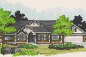 European Exterior - Front Elevation Plan #308-220