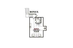 Floor Plan - Upper Floor for European House Plan #63-216 - 4 bed, 4 bath