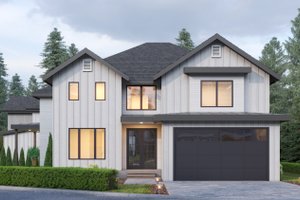 Dream House Plan - Exterior - Front Elevation for Contemporary House Plan #1066-204 - 5 bed, 3 bath