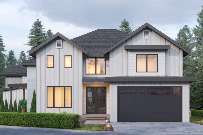 House Plan Design - Contemporary Exterior - Front Elevation Plan #1066-204