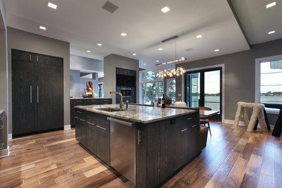 Interior - Kitchen 1 for Contemporary House Plan #928-261 - 4 bed, 4.5 bath