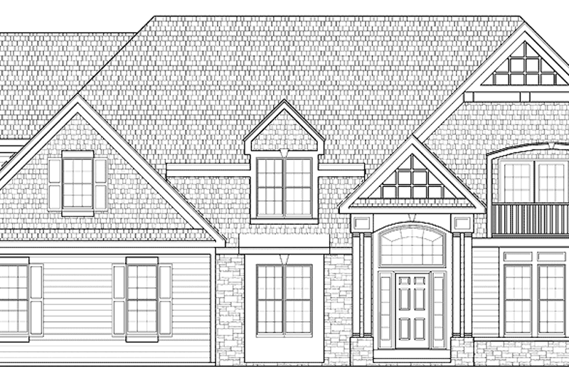 Home Plan - Traditional Exterior - Front Elevation Plan #328-348
