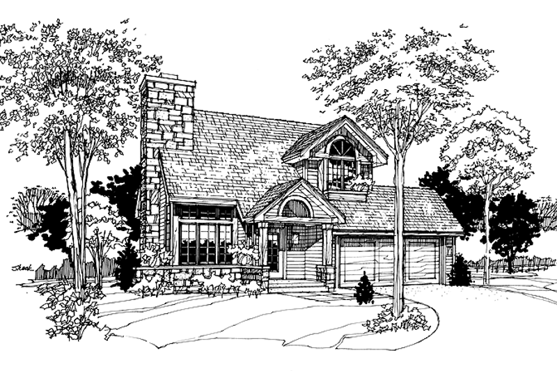 House Design - Craftsman Exterior - Front Elevation Plan #320-1497