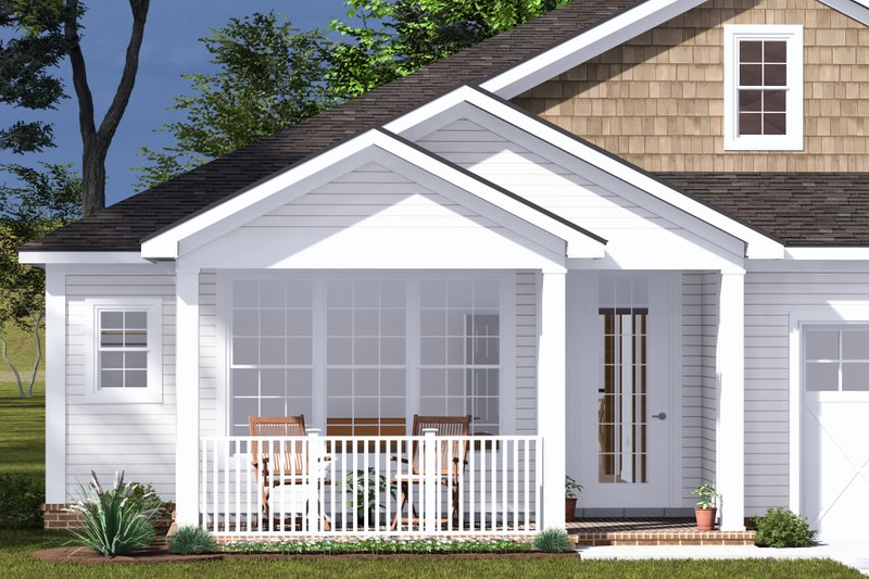 House Blueprint - Exterior - Other Elevation for Cottage House Plan #513-2300 - 4 bed, 3 bath
