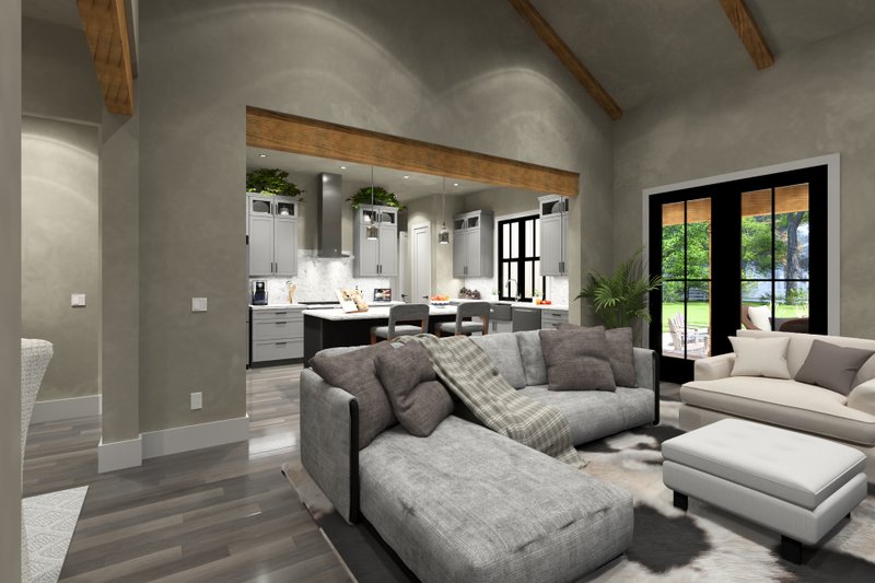 House Design - Interior - Family Room for Cottage House Plan #120-286 - 3 bed, 2.5 bath