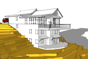 Exterior - Other Elevation 3 for Modern House Plan #902-3 - 4 bed, 4 bath