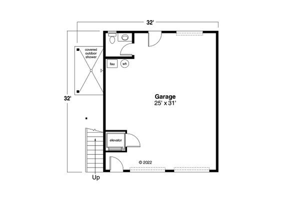 Craftsman Floor Plan - Main Floor Plan #124-1291