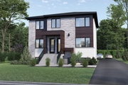 Contemporary Style House Plan - 9 Beds 3 Baths 4152 Sq/Ft Plan #25-5029 