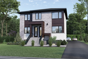 Contemporary Exterior - Front Elevation Plan #25-5029