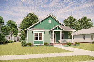 Dream House Plan - Exterior - Front Elevation for Craftsman House Plan #936-16 - 3 bed, 2 bath