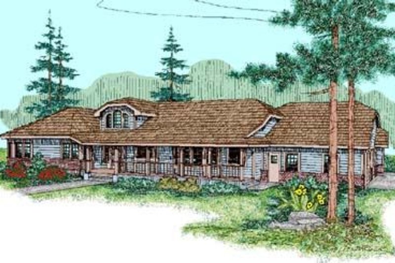 Dream House Plan - Ranch Exterior - Front Elevation Plan #60-238