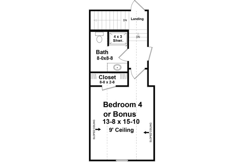 Dream House Plan - Floor Plan - Upper Floor for Country House Plan #21-460 - 4 bed, 3 bath