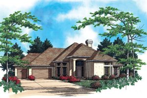 Exterior - Other Elevation for Mediterranean House Plan #48-295 - 3 bed, 2.5 bath