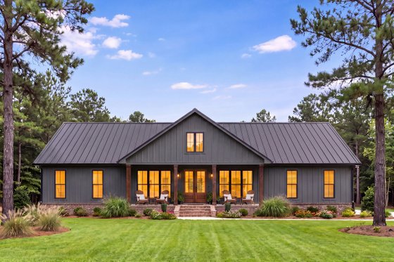 Exterior - Front Elevation 6 for Barndominium House Plan #430-451 - 3 bed, 2 bath