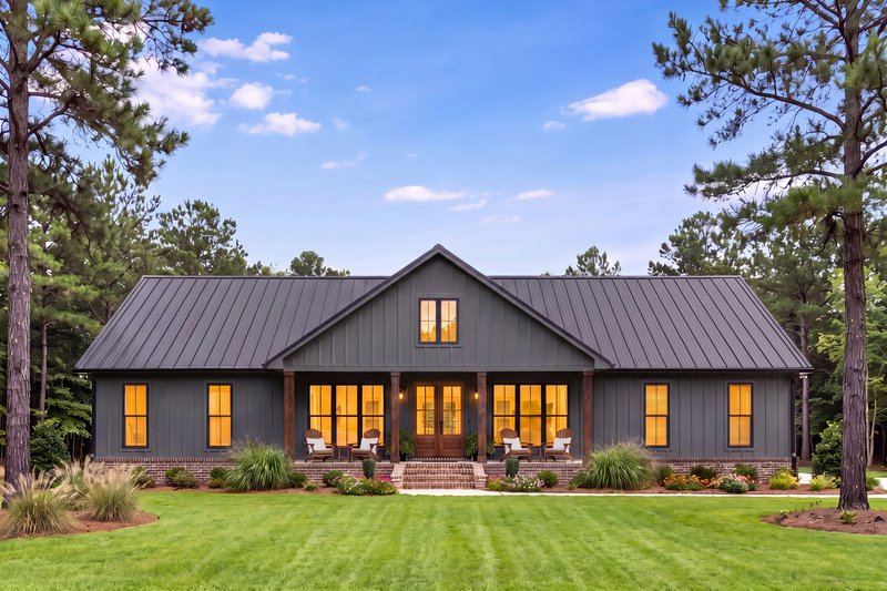 Home Plan - Exterior - Front Elevation 5 for Barndominium House Plan #430-451 - 3 bed, 2 bath