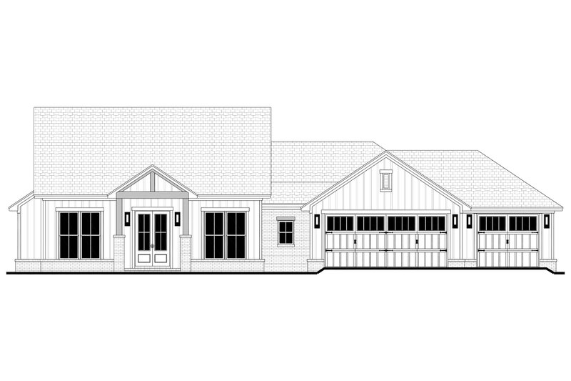 Home Plan - Exterior - Front Elevation 4 for Farmhouse House Plan #430-388 - 4 bed, 2.5 bath