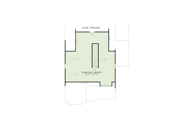 Dream House Plan - Floor Plan - Other Floor for European House Plan #17-2412 - 3 bed, 2 bath