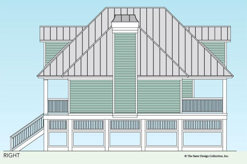 House Blueprint - Right Side Elevation