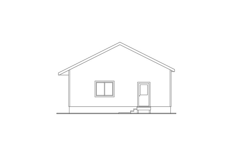 Home Plan - Exterior - Other Elevation 1 for Traditional House Plan #124-630, 1 bath