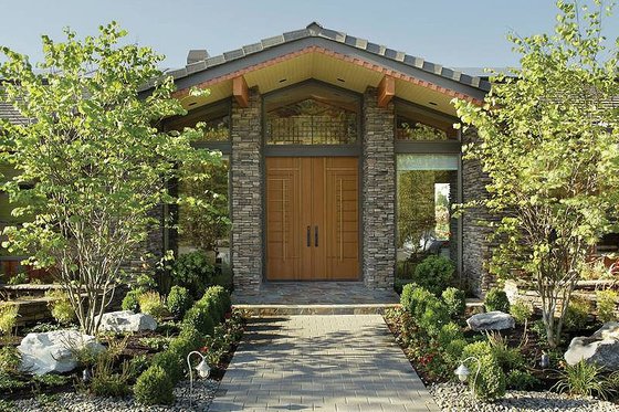 Exterior - Front Elevation 2 for Ranch House Plan #48-433 - 5 bed, 5.5 bath