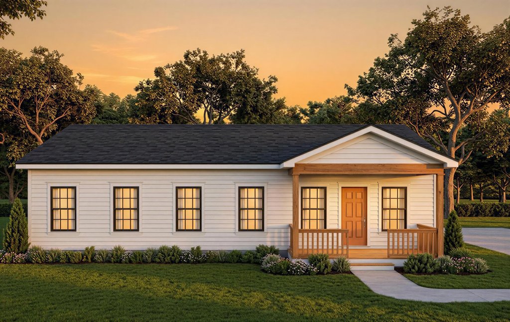 Exterior - Front Elevation 2 for Country House Plan #932-1418 - 3 bed, 2 bath