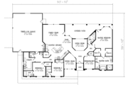 Adobe / Southwestern Style House Plan - 4 Beds 4.5 Baths 2935 Sq/Ft Plan #1-721 