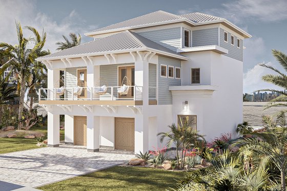 Exterior - Other Elevation for Beach House Plan #455-378 - 4 bed, 3.5 bath
