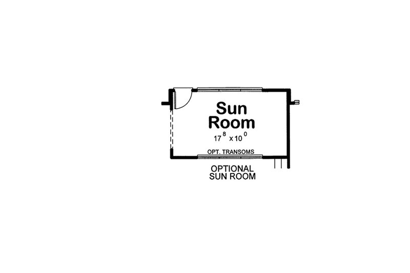 Home Plan - Optional Sunroom