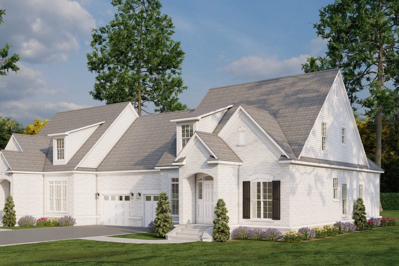 Home Plan - Exterior - Front Elevation 3 for European House Plan #17-2009 - 3 bed, 2.5 bath