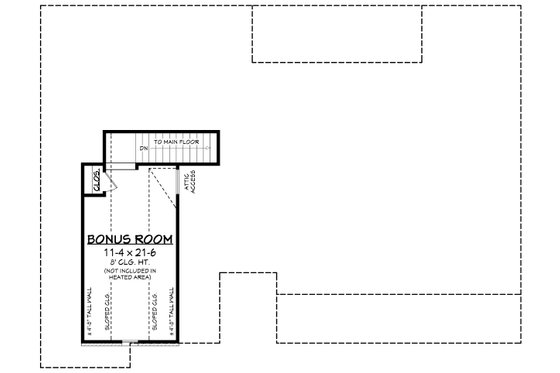 Floor Plan - Other Floor 1 for European House Plan #430-61 - 3 bed, 2 bath