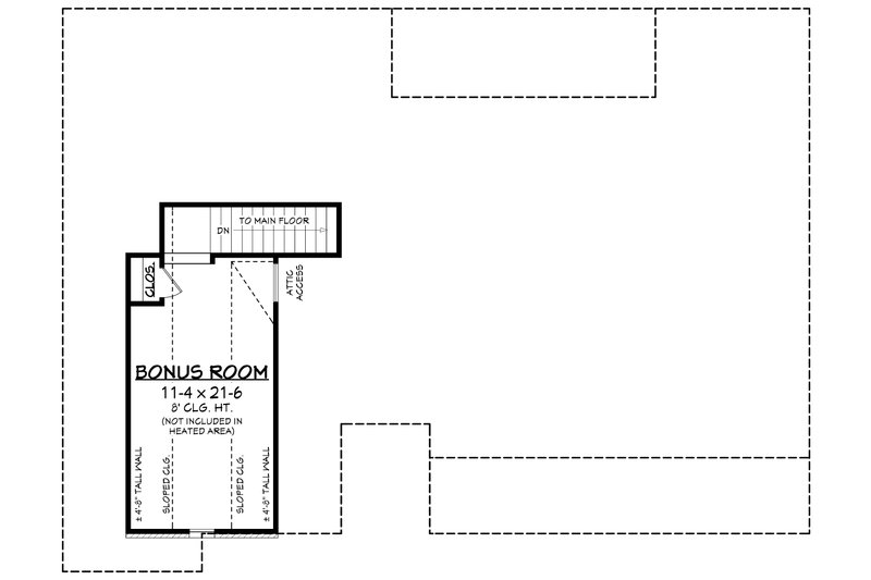 Architectural House Design - Floor Plan - Other Floor 1 for European House Plan #430-61 - 3 bed, 2 bath
