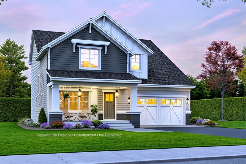 Dream House Plan - Bungalow Exterior - Front Elevation Plan #51-1358