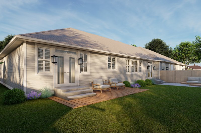 Home Plan - Exterior - Rear Elevation 2 for Traditional House Plan #1060-204 - 6 bed, 4 bath