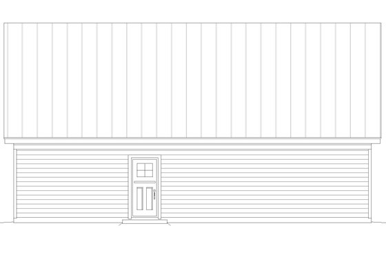 Exterior - Rear Elevation for Traditional House Plan #932-498 - 2 bed, 2 bath