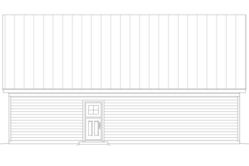 Architectural House Design - Exterior - Rear Elevation for Traditional House Plan #932-498 - 2 bed, 2 bath