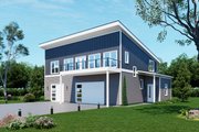 Contemporary Style House Plan - 3 Beds 2.5 Baths 1914 Sq/Ft Plan #932-1368 Exterior 