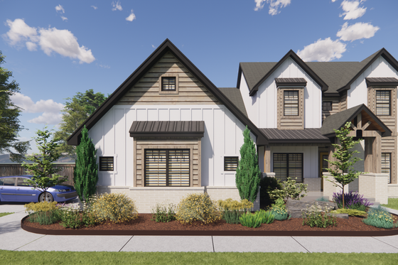 Exterior - Other Elevation 3 for Farmhouse House Plan #1098-7 - 3 bed, 2.5 bath