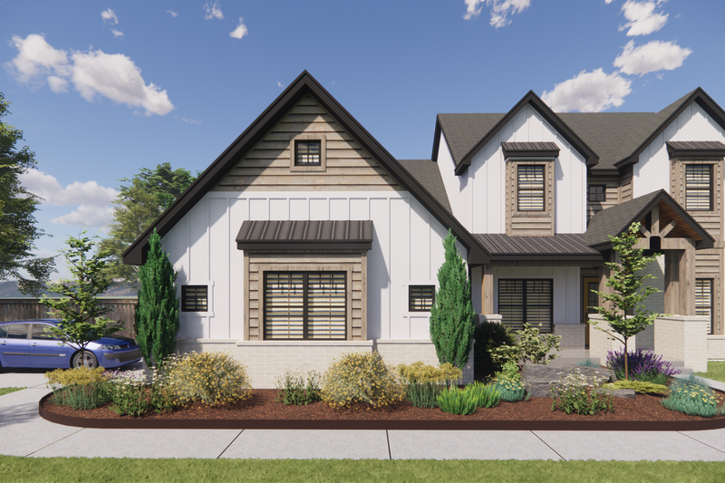 House Design - Exterior - Other Elevation 3 for Farmhouse House Plan #1098-7 - 3 bed, 2.5 bath